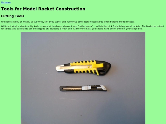 Articles/ModelRocketTools screenshot
