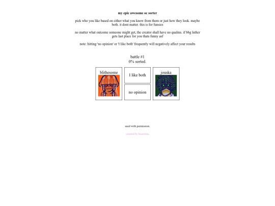 sorter screenshot