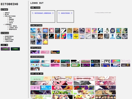 links screenshot