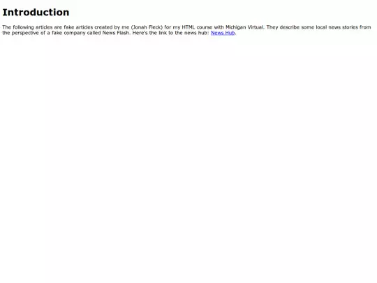 Introduction screenshot
