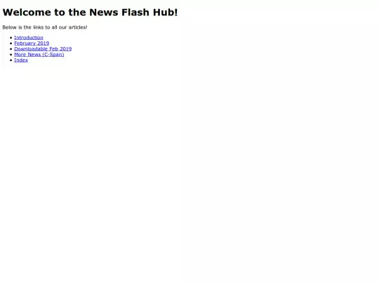 News-Flash/News-Hub screenshot