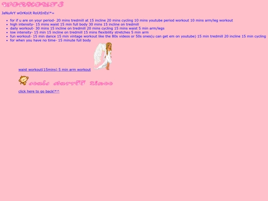workout screenshot