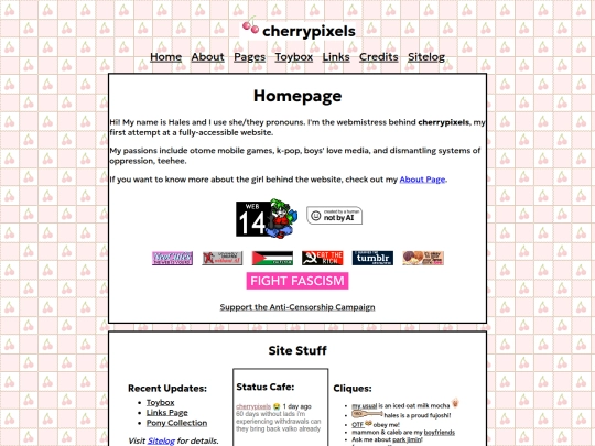 index screenshot