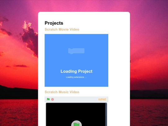 Projects screenshot