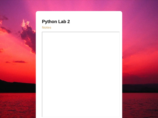 pythonLab2 screenshot