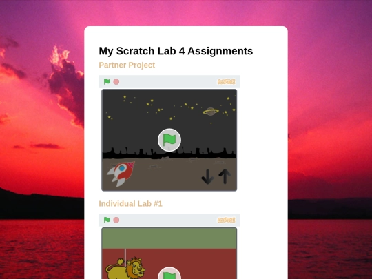 scratchLab4 screenshot