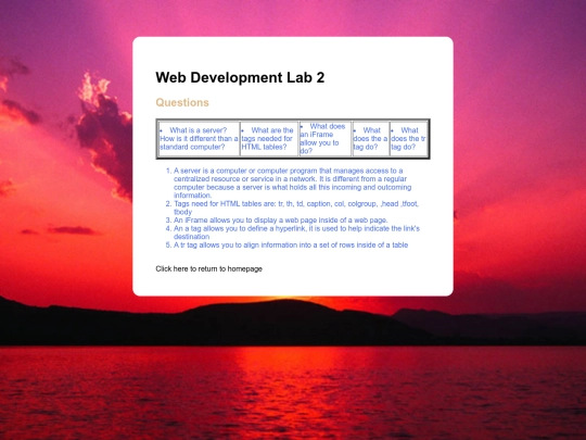 webDevLab2 screenshot