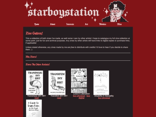 art/zines screenshot