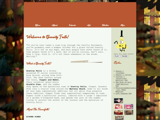 shrines/gravityfalls screenshot