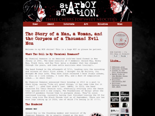 shrines/mychemicalromance screenshot