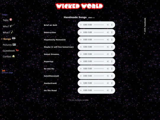 songs screenshot