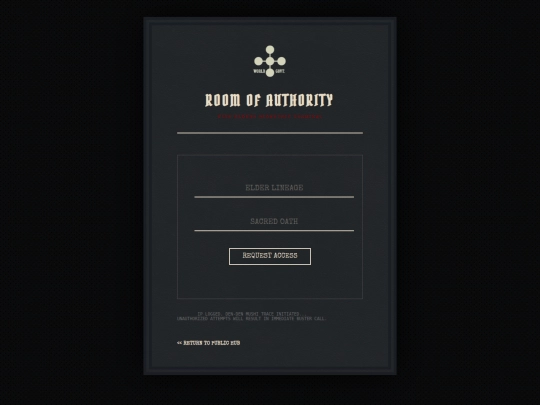 elders-login screenshot