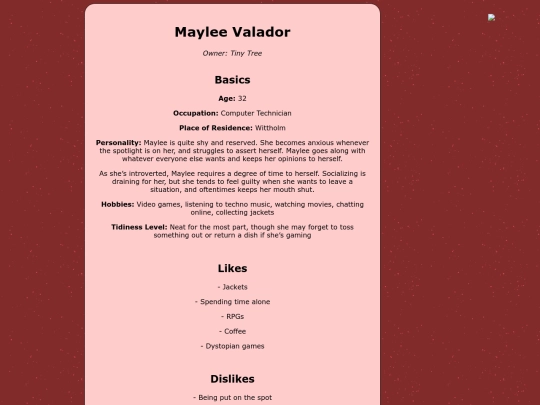 shardverse/profile/maylee screenshot