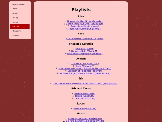 shardverse/sub/playlists screenshot