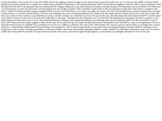 ADHD screenshot