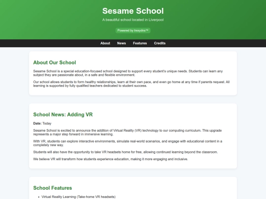 Sesameschool screenshot