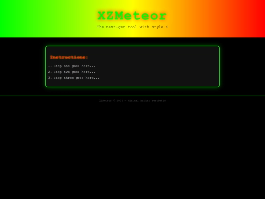 XZMeteor screenshot