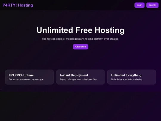 p4rtyhosting screenshot