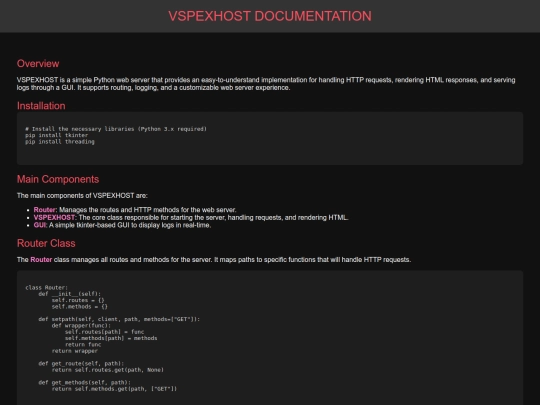 vspexhost/inidocs screenshot