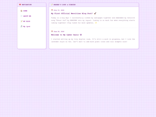 blog screenshot