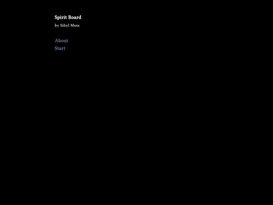 Test/Spirit Board screenshot