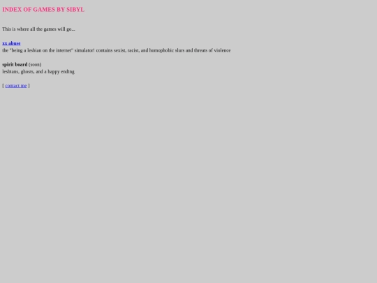 archive/oldindex screenshot