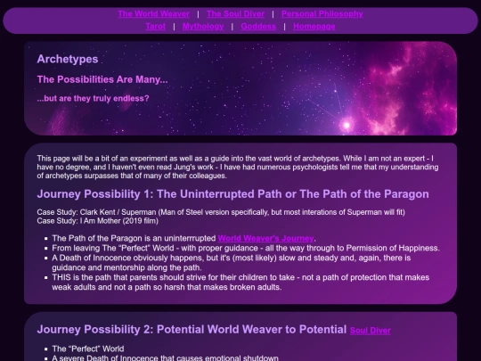 archetypes screenshot
