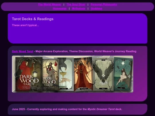 tarot screenshot
