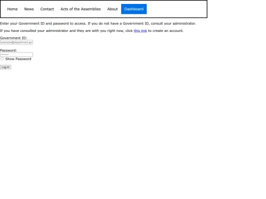 account/dashboard screenshot