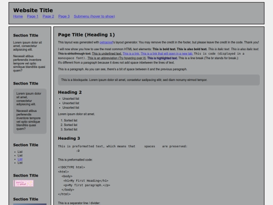 test screenshot