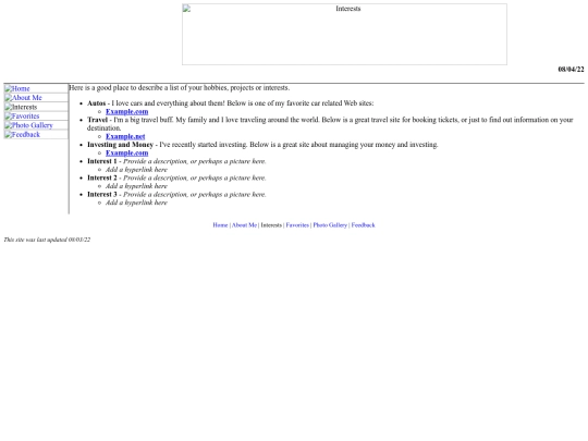 interest screenshot