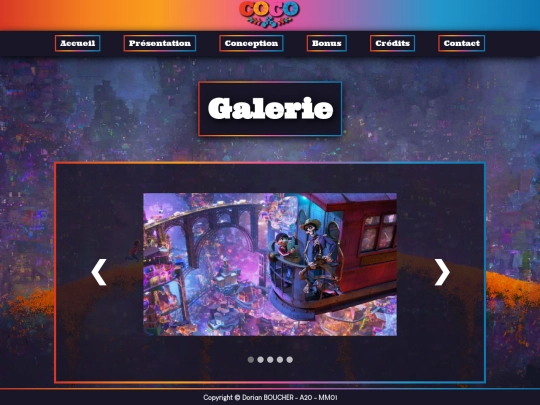 page/galerie screenshot