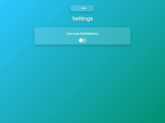 settings screenshot
