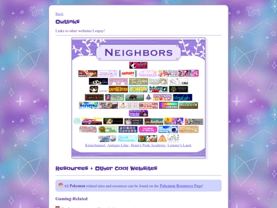basics/links screenshot