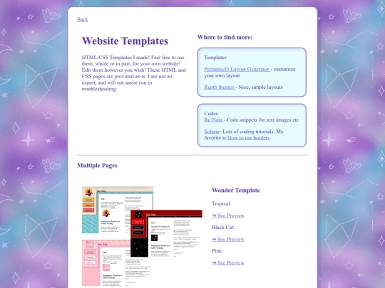 basics/templates/templates screenshot