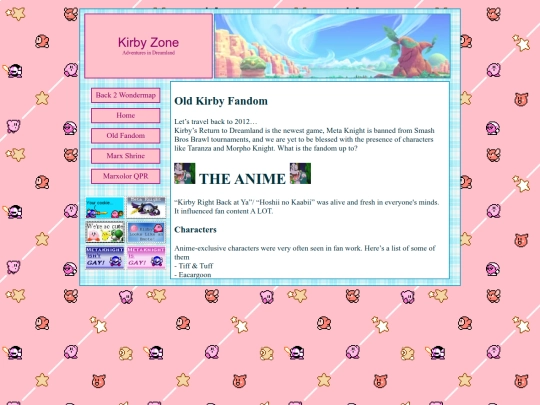 kirby/oldfandom screenshot