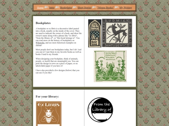 misc/books/bookplates screenshot
