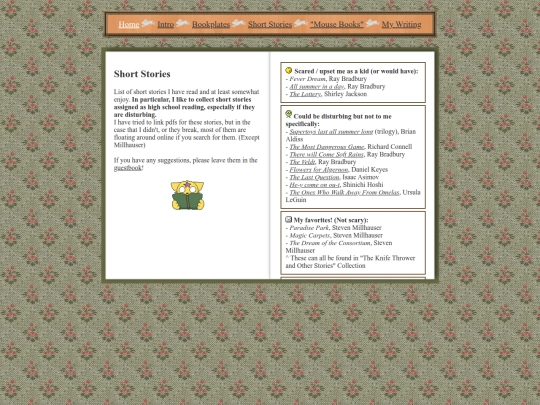 misc/books/shortstories screenshot