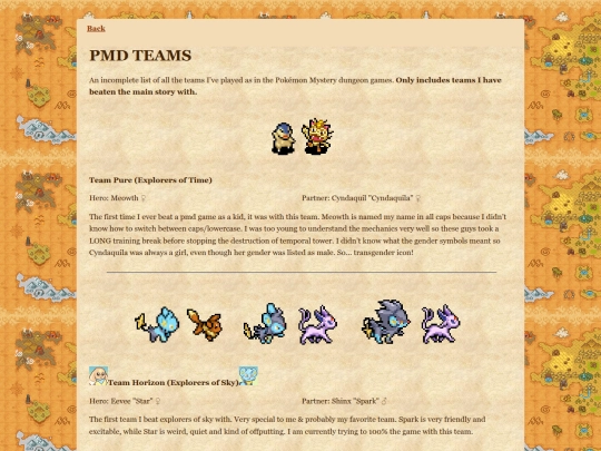 pokemon/sub/pmdteams screenshot