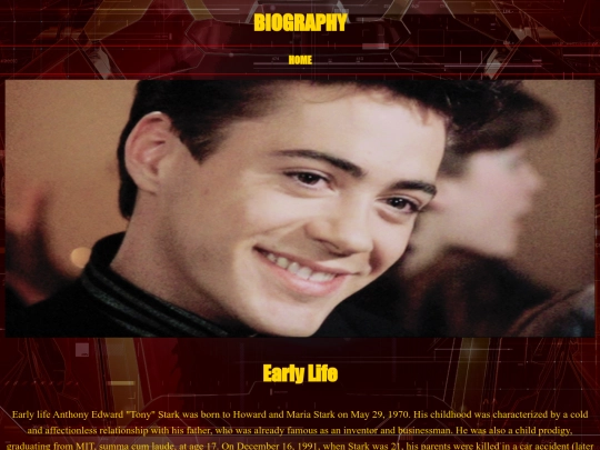 pages/Biography screenshot