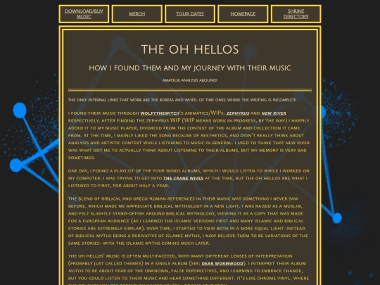 shrines/the_oh_hellos screenshot