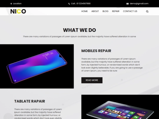nico-1.0.0/blog screenshot