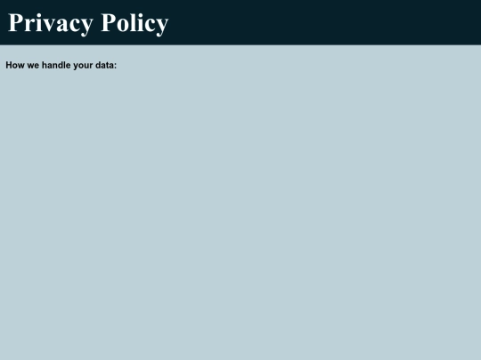 PrivacyPolicy screenshot