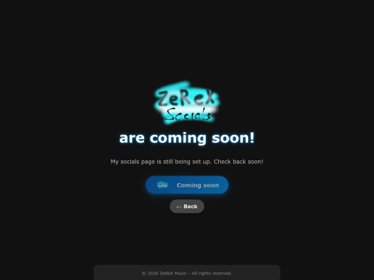 CommingSoonOn/SocialsComingSoon screenshot