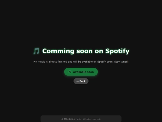 CommingSoonOn/Spotify screenshot