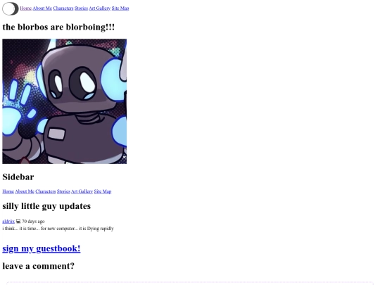 guestbook screenshot