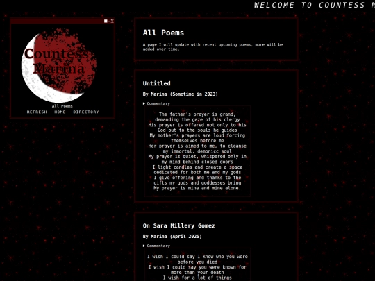 recentpoetry screenshot
