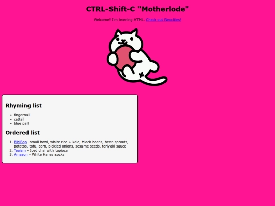 index screenshot