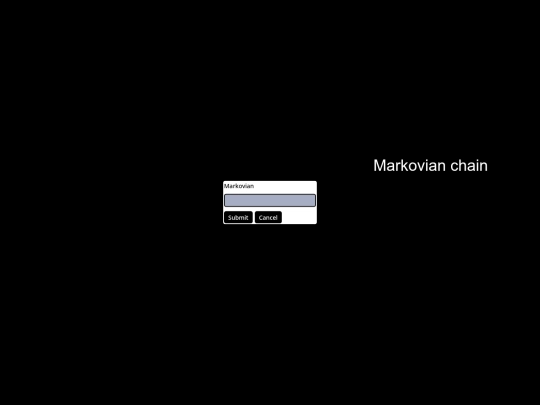 Markovian chain screenshot