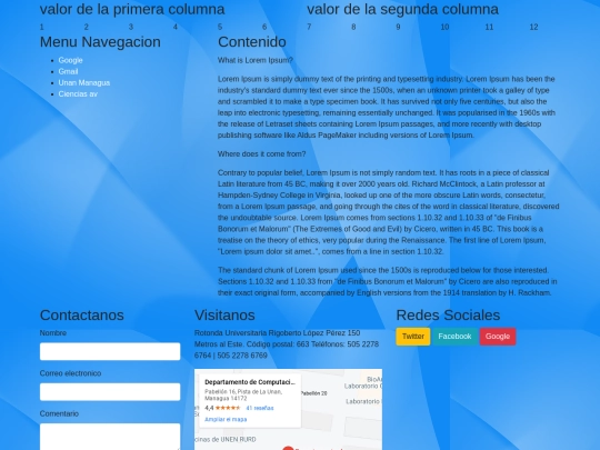 Sitioconboostrap screenshot